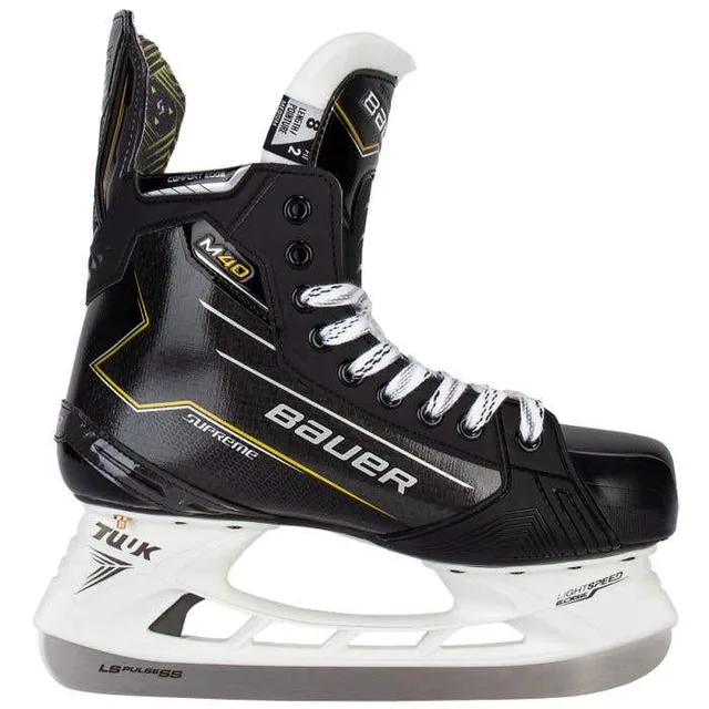Bauer Supreme M40 senior hockey skate -- product side view