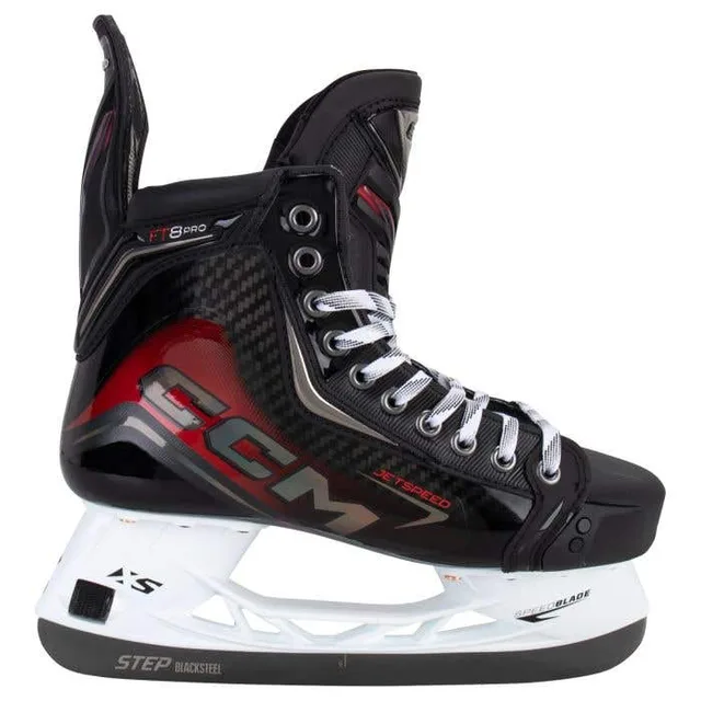 CCM Jetspeed FT8 Pro senior hockey skate -- product side view