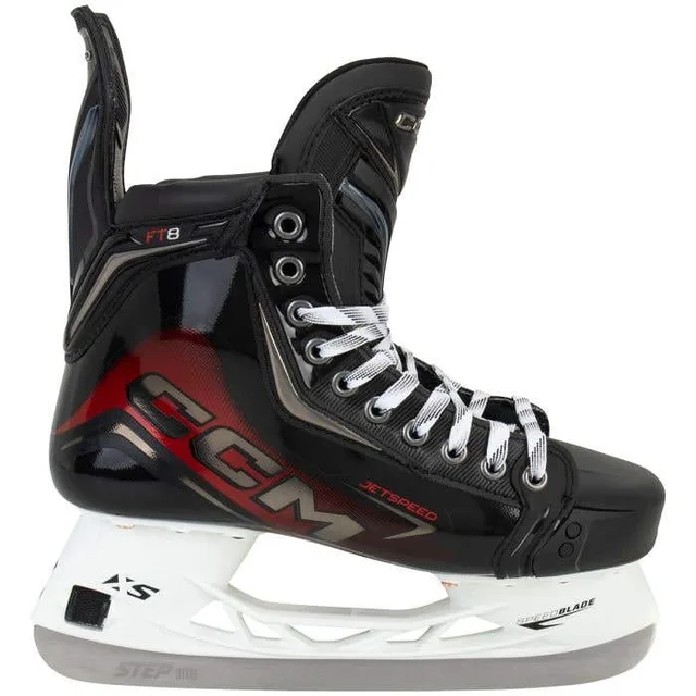 CCM Jetspeed FT8 senior hockey skate -- product side view