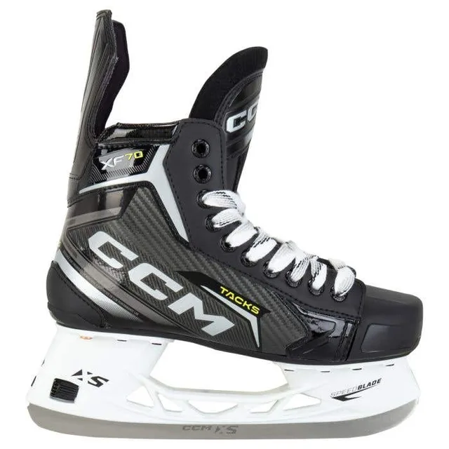 CCM Tacks XF 70 intermediate hockey skate -- product side view