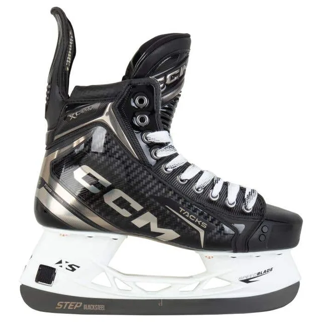 CCM Tacks XF PRO senior hockey skate -- product side view